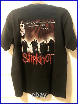 VERY RARE Vintage Bootleg Slipknot embroidered T-Shirt Iowa Size L