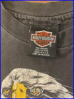 VERY RARE! Vintage Harley Davidson Eagle T-Shirt Large
