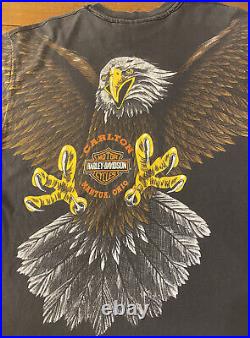 VERY RARE! Vintage Harley Davidson Eagle T-Shirt Large