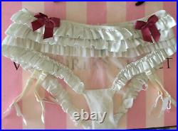 VERY RARE Vintage Victoria's Secret Sexy Little Things Ruffle Garter Panty