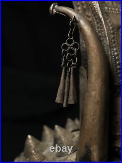 -VERY RARE- large silver tribal Miao Headdress early 20th century
