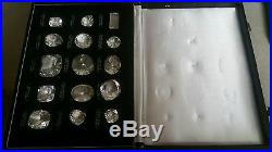 VERY RARE old 15 Historical Diamonds set, all flawless large carat life size
