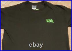 VINTAGE La Femme Nikita Promo t shirt VERY RARE 1999 Warner Bros TV WB Peta