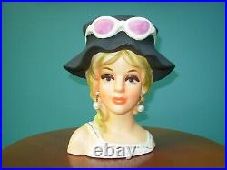 VTG Headvase Royal Crown 3411 Sunglasses Blue Eyes Blonde Large Hat 7 VERY RARE