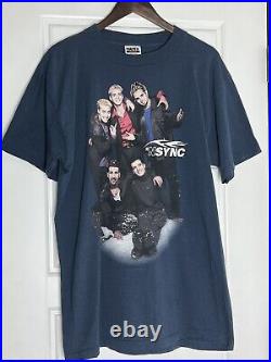 VTG NSYNC Shirt Large 1998 1999 VERY RARE Pop Timberlake Joey Lance Jc Chris