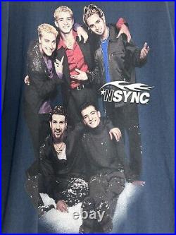 VTG NSYNC Shirt Large 1998 1999 VERY RARE Pop Timberlake Joey Lance Jc Chris