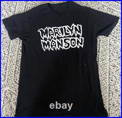 VTG Very Rare Marilyn Manson Shirt Circa 1995 Spooky Kids Size Large L