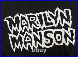 VTG Very Rare Marilyn Manson Shirt Circa 1995 Spooky Kids Size Large L