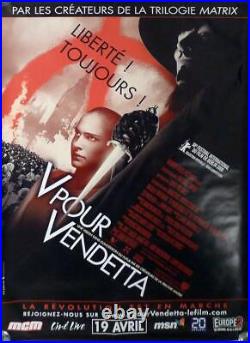 V For Vendetta Wachowski / Portman Very Rare Large Rolled Movie Poster