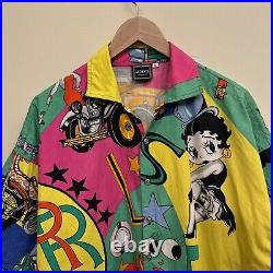 Versace 90s VERY Rare Betty Boop AOP Button Shirt Large