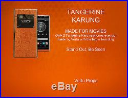 Vertu Aster Tangerine Karung Made For Movies (extra large branding) VERY RARE