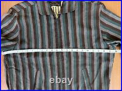 Very Cool and Rare Vintage 1950's Striped Ricky Jacket by'Field Day' Sz Large