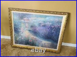 Very EXPENSIVE RARE Large landscape painting on canvas MYSTERIOUS