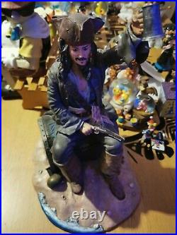 Very Large Pirates Of The Caribbean Jack Sparrow Keepsake Statue Very Rare