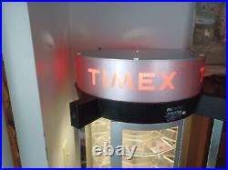 Very Large Rare Vintage Timex Watch Display Case Capitol Display Inc Ser # 4256