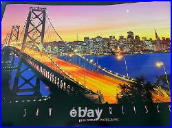 Very RARE Lot of 12 San Francisco Bridge POSTER Print Vintage