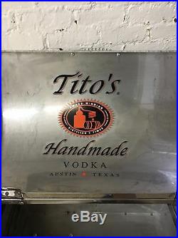 Very RARE Tito's Vodka Airstream Grill/Smoker/Display Great Gift! Large
