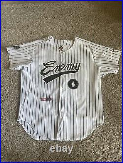 Very RARE vintage 90's public enemy rapp style baseball jersey asiatic large