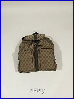 Very Rare 100% Authentic Vintage Mint/pristine Large Gucci Monogram Gg Backpack