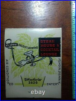 Very Rare! 1946 Stan Musial Large Matchbook Biggies Rest. Grand Opening