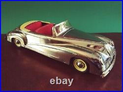 Very Rare 1950's Ventura Large Tin Wind-up Chrome Alfa Romeo Cabriolet Tinplate