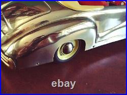 Very Rare 1950's Ventura Large Tin Wind-up Chrome Alfa Romeo Cabriolet Tinplate