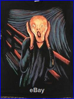 Very Rare 1996 Liquid Blue Edward Munch scream Shirt & Supreme Scream L Vtg Lg