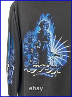Very Rare 2002 Vintage Dragon ball Z T-shirt Trunks Adult Large double sided