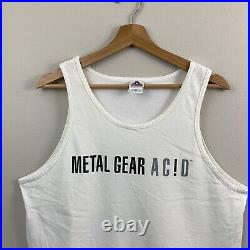 Very Rare 2004 Metal Gear Acid Promo T Shirt Tank Top Men's Large