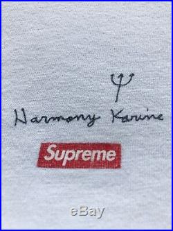 Very Rare 2011 Supreme x Harmony Korine T-Shirt Large White 100% Authentic