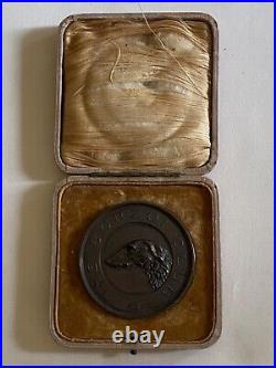 Very Rare Antique Large Borzoi Russian Wolfhound Dog Show Medal 1911 Crassula