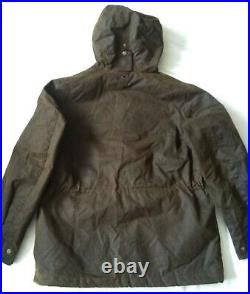 Very Rare Barbour International Hunt Wax Parka Large Vgc Cost £395