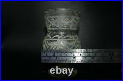 Very Rare Beautiful Large Ancient Roman Glass Wine Cup with Beautiful Patina