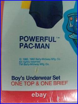 Very Rare Boys Vintage 80s Powerful Pack man Underoos Underwear Set Large