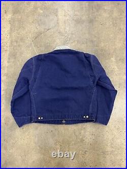 Very Rare Carhartt Detroit Jacket 100th Anniversary Edition Dark Blue Size Large