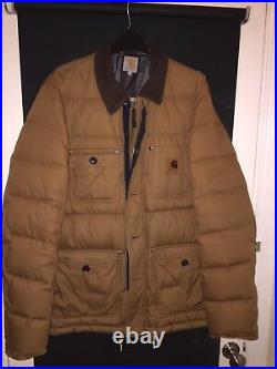 Very Rare Carhartt WIP Hamilton brown Large Jacket With Removable Hood
