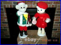 Very Rare Christmas Large Animated Cat and Mouse figures Watch video