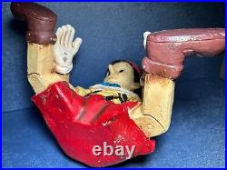 Very Rare! Disney Pinocchio Sitting Large Figurine Statue With Bowl