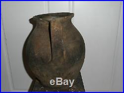 Very Rare Early 1700's Moravian Large Double handled water Vessel Pottery Jug