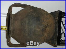 Very Rare Early 1700's Moravian Large Double handled water Vessel Pottery Jug