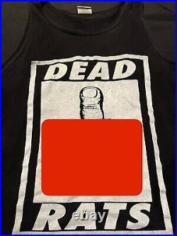 Very Rare French Punk N Roll Rock Band Tank Top Vintage Band Concert Large Shirt