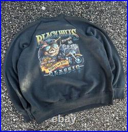 Very Rare Harley Davidson 3d Emblem Crewneck