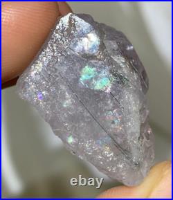 Very Rare High Grade Purple Apatite Tourmaline Large Rainbow Filled Crystal