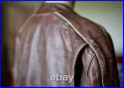 Very Rare Iconic Belstaff War Of The Worlds Hero Brown Leather Jacket Size L