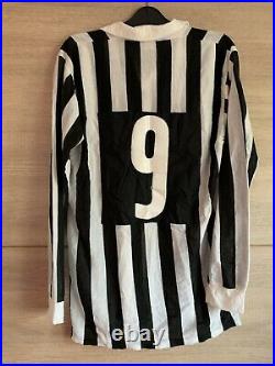 Very Rare Juventus old 1970/1980s Home Shirt 9 Kappa Italy Match Worn