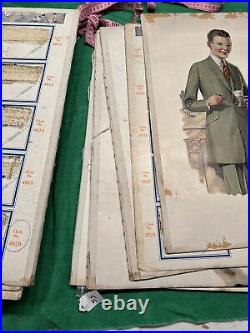 Very Rare Large 1921 Spring & Summer Illustrates Fashion Catalog With Some Cloth