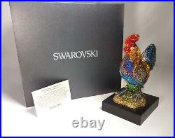 Very Rare! Large 8 Custom Made Rooster Sculpture with 7,000 Swarovski crystal