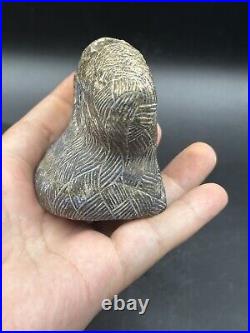 Very Rare Large Ancient Bactrian Composite Lapis Stone Idol Statue Figurine