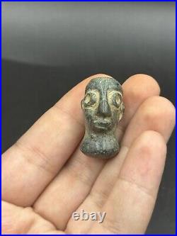 Very Rare Large Ancient Bactrian Composite Lapis Stone Idol Statue Figurine