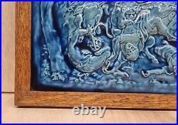 Very Rare Large Antique Tile 13 x 10 Inch (T348)